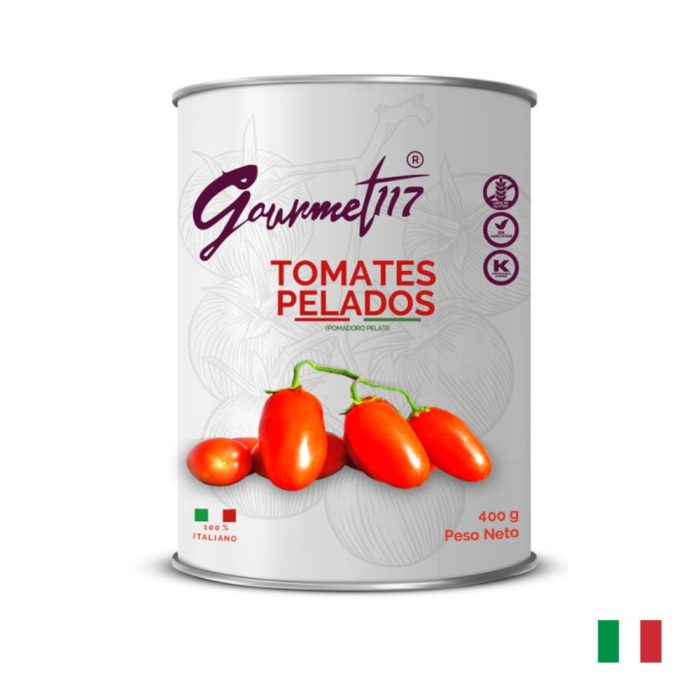 TOMATES ITALIANOS PELAODS EN LATA POR 400G