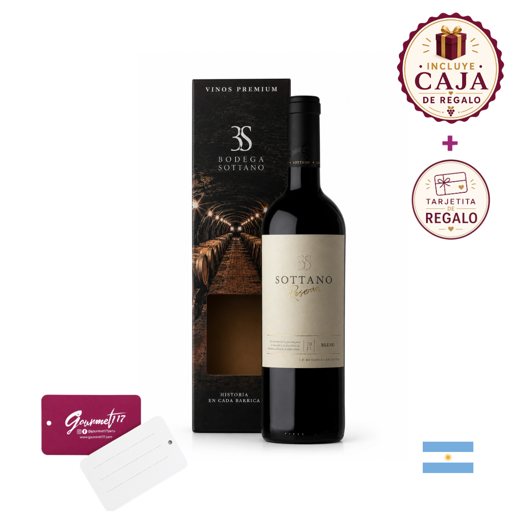 900006 Vino Tinto Sottano Reserva Blend 750 ml - Imagen 1