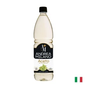 Vinagre de vino blanco Andrea Milano 1 litro botella italiana