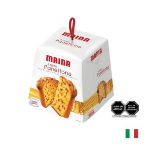 Paneton Maina Il Gran Panettone 750g en su caja tradicional - Panettone italiano premium - Gourmet117