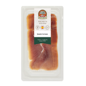 Jamón Serrano Luis Oliveras en presentación de 60 gramos