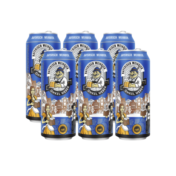 CERVEZA DE TRIGO ONKEL WEBER LATA (Pack 6 und) - Imagen 1