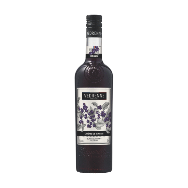 LICOR VEDRENNE BLACKCURRANT  CREME DE CASSIS 15% 700 ML - Imagen 1