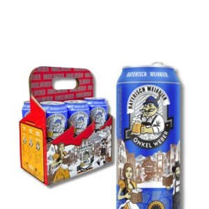 SixPack Cerveza De Trigo Onkel Weber De Cebada Lata 500ml