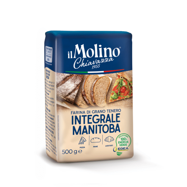 HARINA INTEGRAL DE TRIGO BLANDO MANITOBA IL MOLINO CHIAVAZZA X 500 GR - Imagen 1