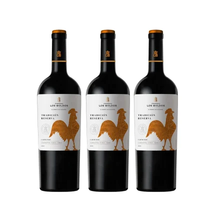 Pack 3 vinos Carménère Château Los Boldos Tradition Reserve