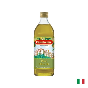 Aceite de Olivo Castelvetere Puro 1 litro botella de vidrio