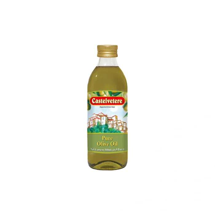 Aceite de Olivo Castelvetere Puro 500ml botella de vidrio