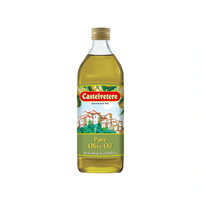 Aceite de Olivo Castelvetere Puro 1 litro botella de vidrio