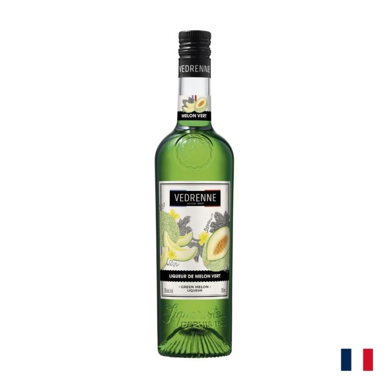 Licor Vedrenne Green Melon 700ml botella de licor francés de melón verde