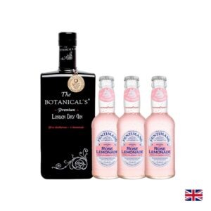 Pack Botanical Rose con gin The Botanical's 700ml y 3 Fentimans Rose Lemonade 200ml