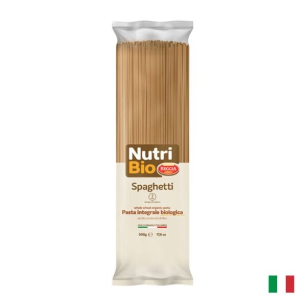 Pasta Spaghetti Nutri Bio Reggia 500g paquete de pasta italiana orgánica