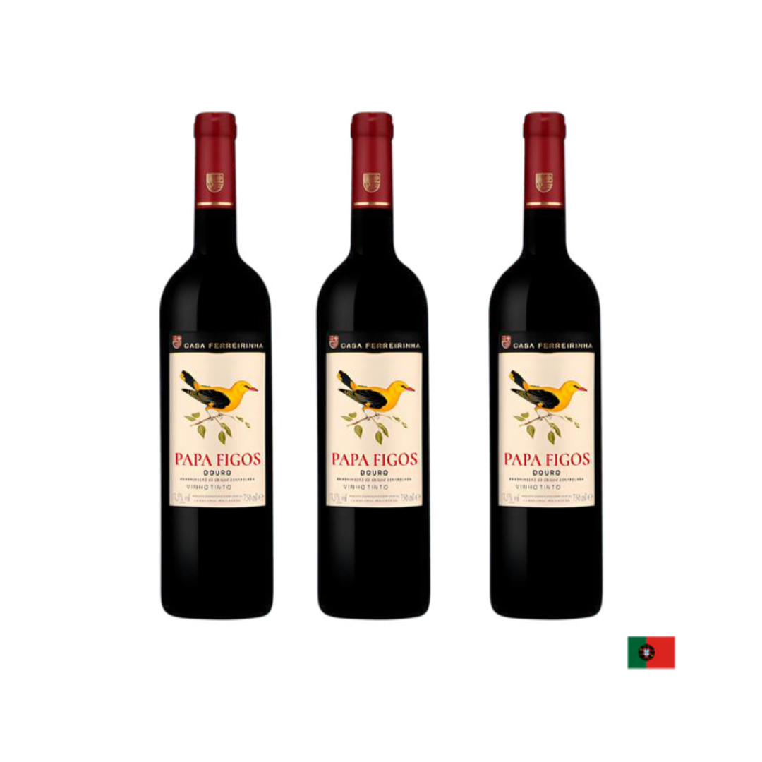 PAPA FIGOS x3 VINO TINTO CASA FERREIRINHA PAPA FIGOS DOURO TINTO 750 ML x3 - Imagen 1