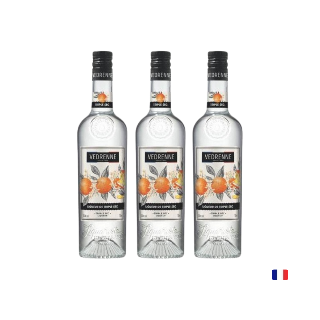 PLIC0005 (5) LICOR VEDRENNE TRIPLE SEC 35% 700 ML x3 - Imagen 1