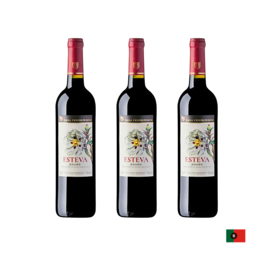 PVIN0095 (4) VINO TINTO CASA FERREIRINHA ESTEVA DOURO TINTO 750 ML x3 - Imagen 1