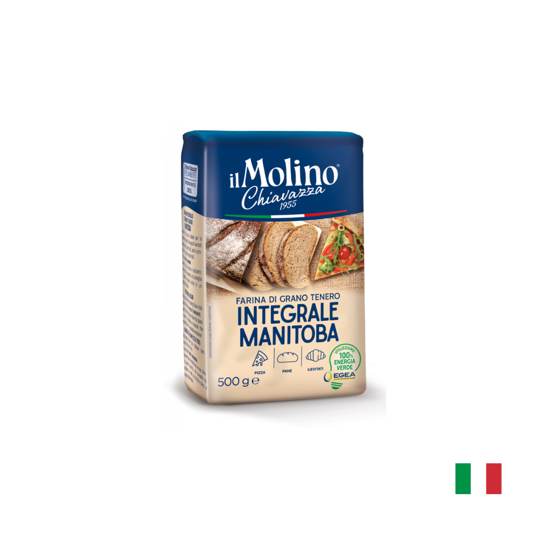 Productos web - 2026-07-27T102936.709 Harina Integral De Trigo Blando Manitoba Il Molino Chiavazza 500g - Imagen 1