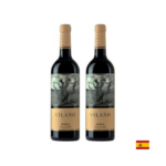 Vino Tinto Viña Vilano Tempranillo Roble 750ml x2